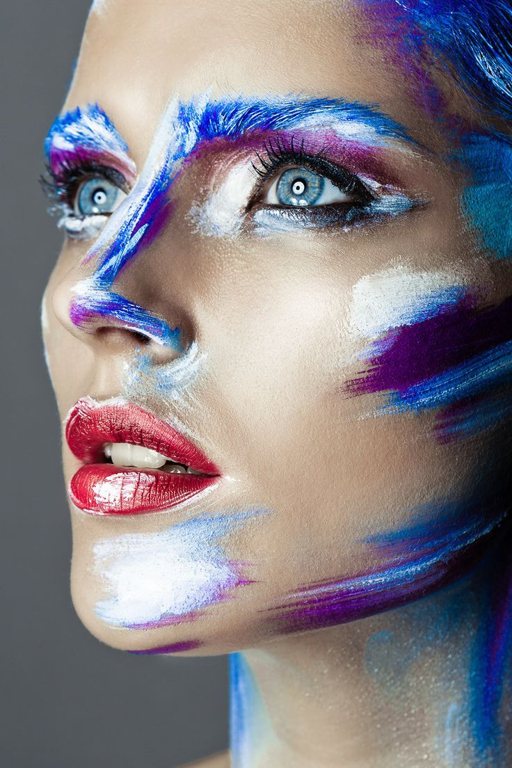 Face art tattoo | Edit paints tattoo, Face paint tattoo, Artistic makeup