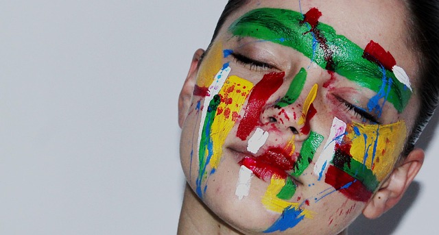 face, woman, paint, body art, portrait, dreams, magazine, positive, colors, magazine, magazine, magazine, magazine, magazine