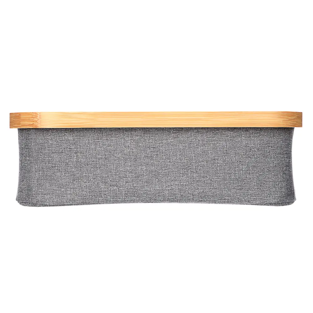 VETTA Корзина для хранения складная Bamboo Eco, 4 отдела, 30x30x9 см, бамбук, полиэстер - #3