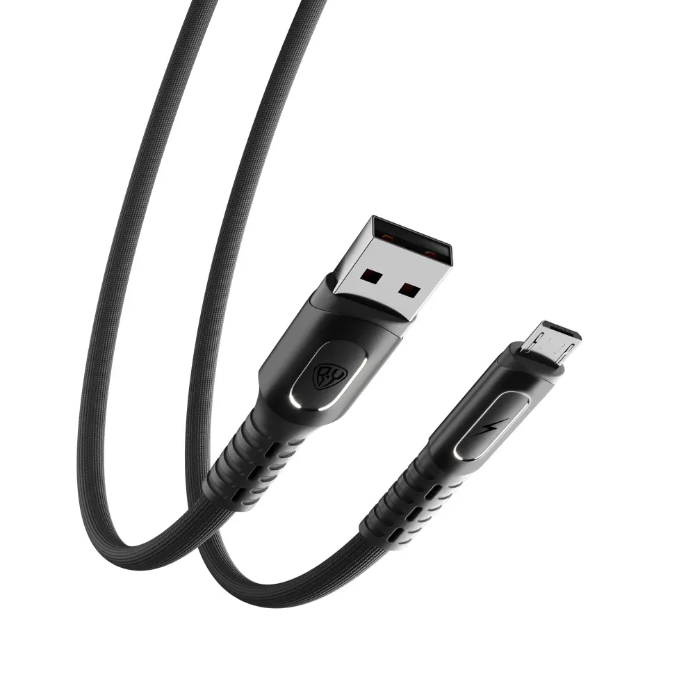 Кабель для зарядки USB(A)-microUSB BY Экстрим, 1м, 3А, Быстрая зарядка QC3.0, ткань, черный - #5