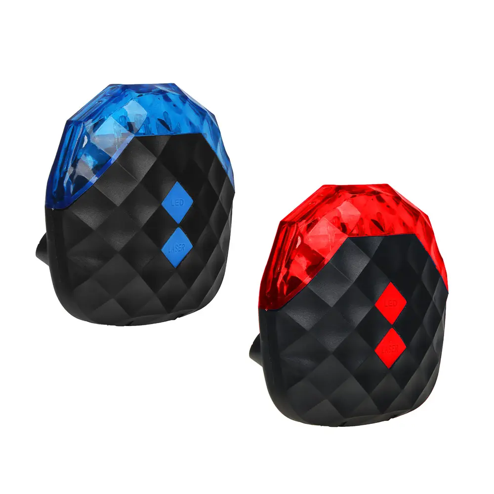 SILAPRO Фонарь велосипедный 8х8см, 5LED, 7 реж., 2хААА; 2 диода 2 реж., пластик - #3