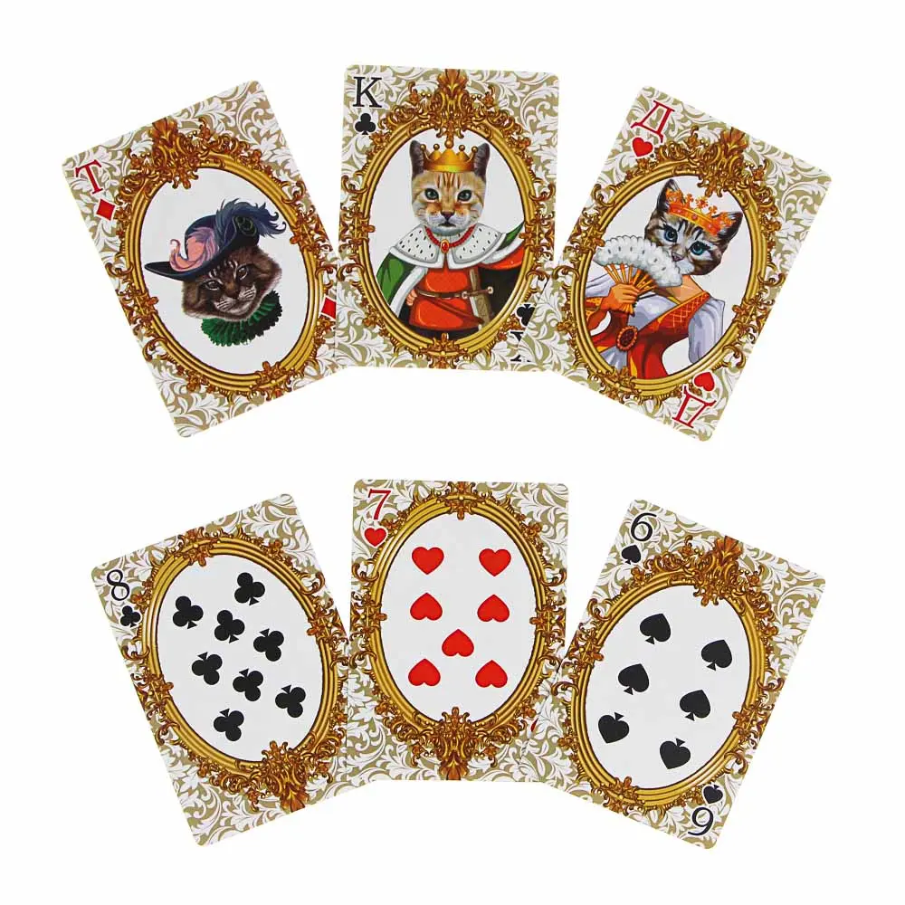 Карты игральные пластиковые, 6,3х8,8см, 36 шт, 3 дизайна (538-080, 538-079, 538-081) - #3