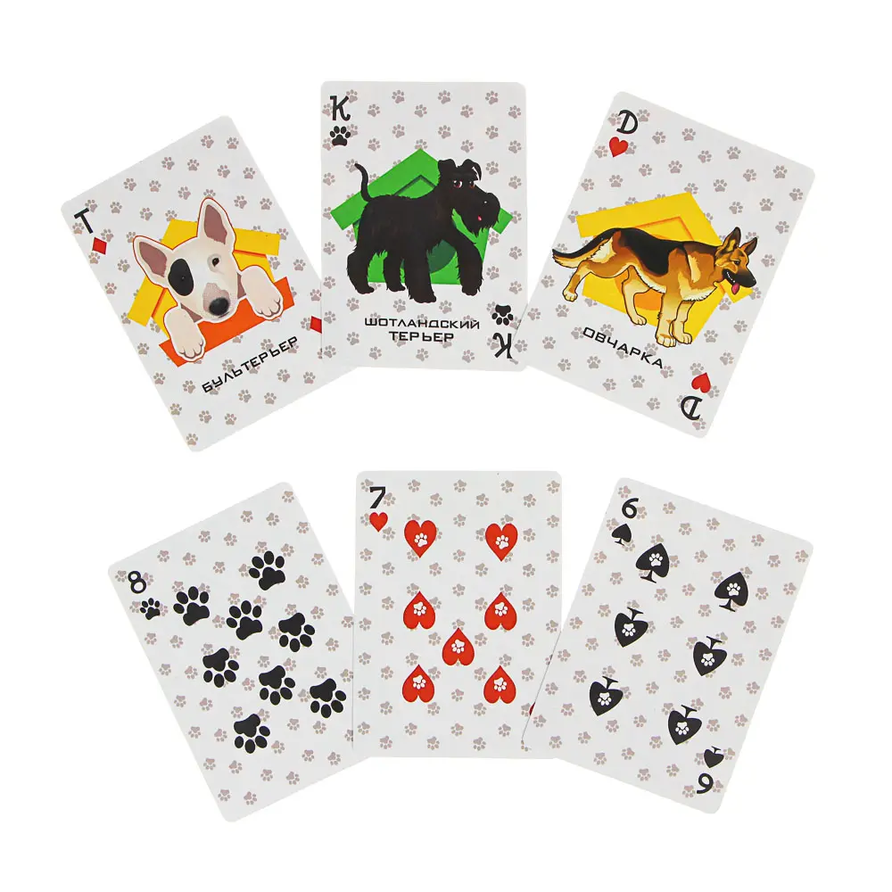 Карты игральные пластиковые, 6,3х8,8см, 36 шт, 3 дизайна (538-080, 538-079, 538-081) - #5