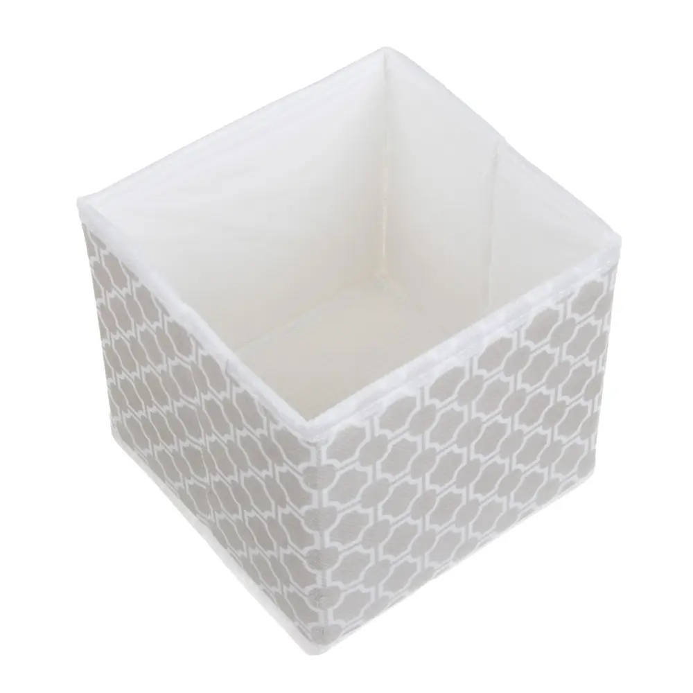 Кофр для хранения тм VETTA Орнами, 14x14x13см, полипропилен, цвет бежевый - #4