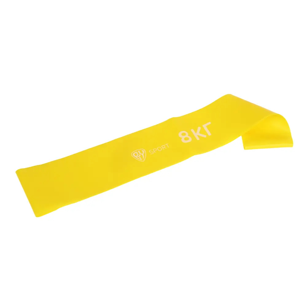 Фитнес-резинка тм BY SPORT, 8кг, 30х5х0,03см, латекс - #3