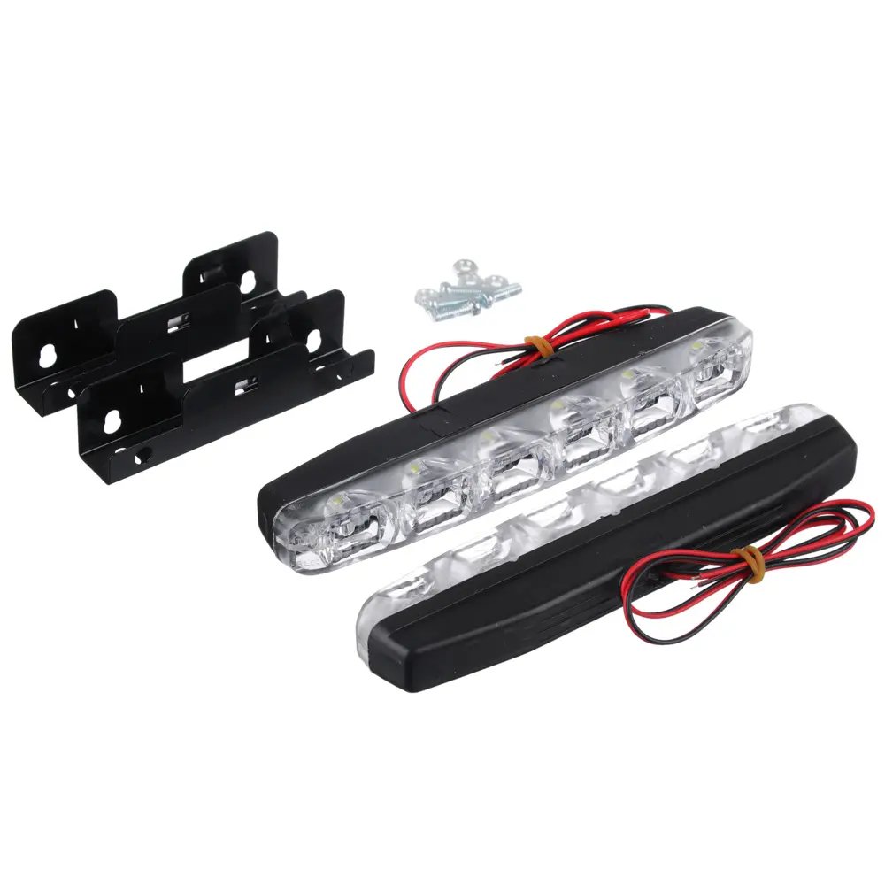ЕРМАК Дневные ходовые огни, LED 6шт., пласт. корп., 155мм, 12V, белый, 2шт. - #3