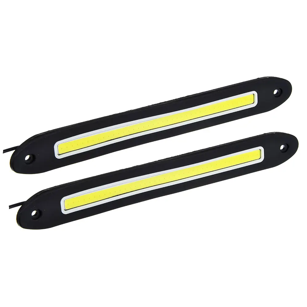 ЕРМАК Дневные ходовые огни, LED 80шт, гибкий резин. корп., 255мм, 12V, белый, 2шт - #1