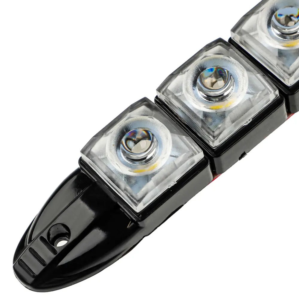 ЕРМАК Дневные ходовые огни, LED 8шт, гибкий пласт. корп., 220мм, 12V, белый, 2шт. - #3