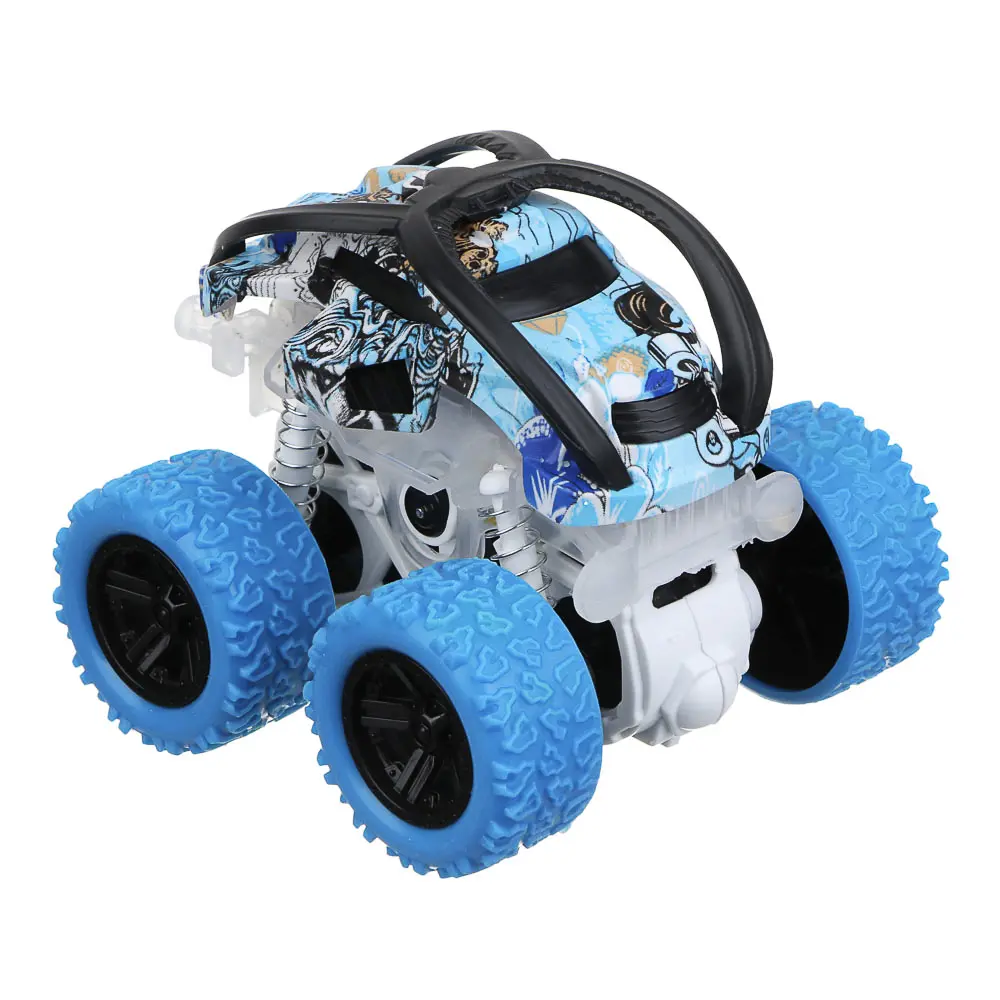 ИГРОЛЕНД Машинка инерционная "Монстр трак", свет, 3хLR44, ABS, 9х7,5х9 см, 4 дизайна - #2