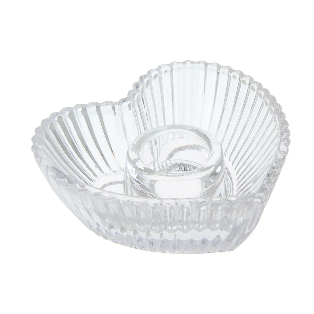 Подсвечник тм LADECOR стеклянный, 8,5x8,5x3,5 см, 2 формы - #3