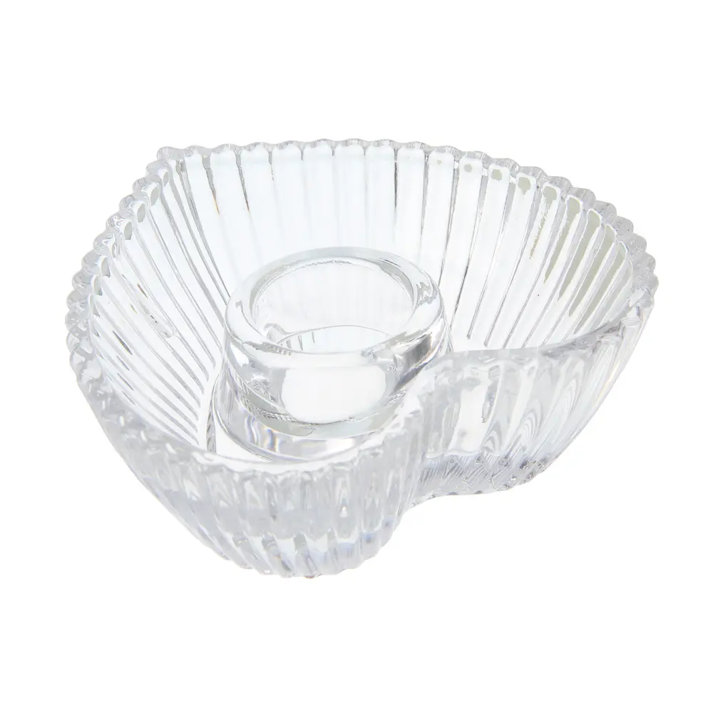 Подсвечник тм LADECOR стеклянный, 8,5x8,5x3,5 см, 2 формы - #4