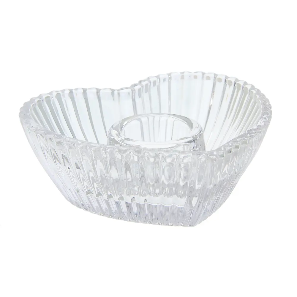 Подсвечник тм LADECOR стеклянный, 8,5x8,5x3,5 см, 2 формы - #5