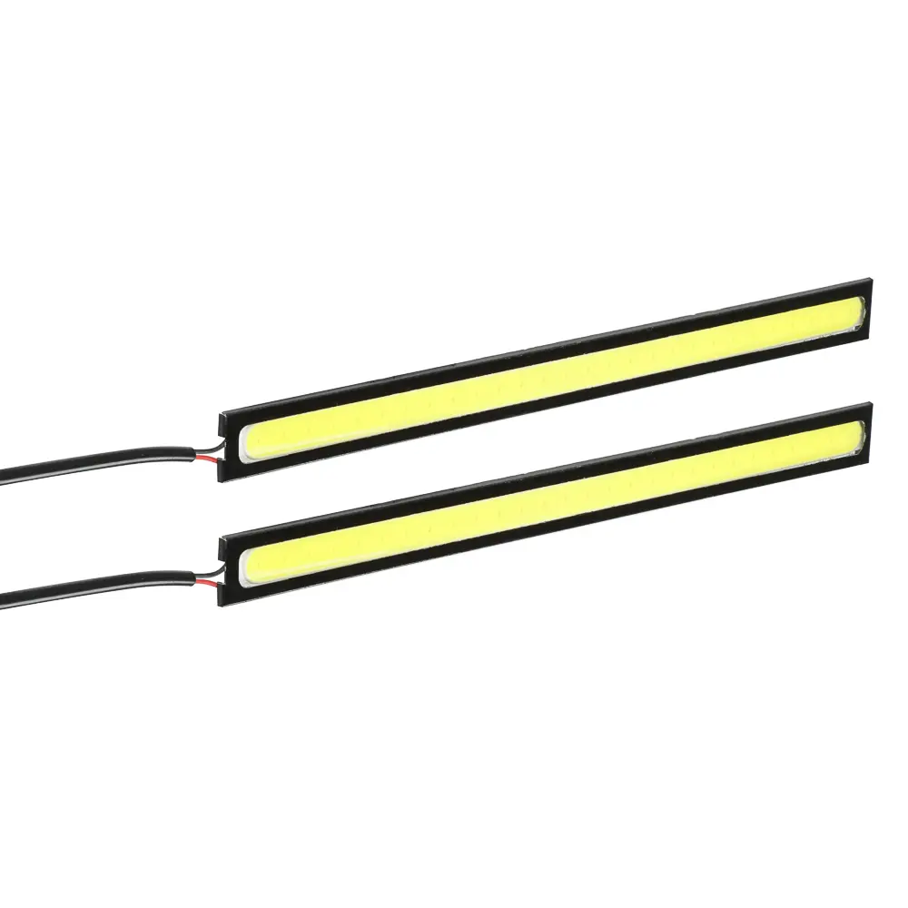 ЕРМАК Дневные ходовые огни, LED 28шт, метал. корп., 170мм, 12V, белый, 2шт. - #1