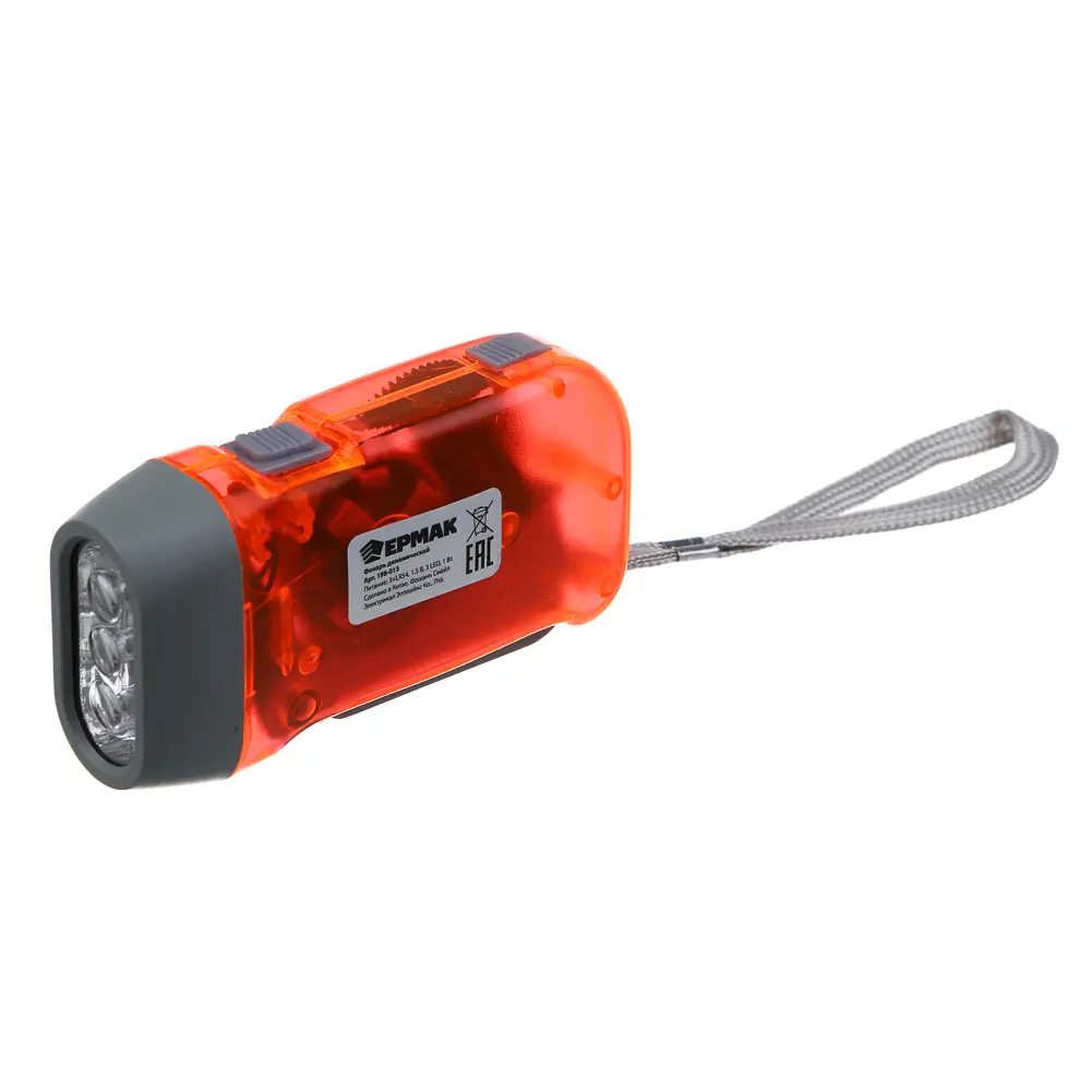 Фонарик динамический тм ЕРМАК, 3 LED, пластик, 50х100х30 мм - #4