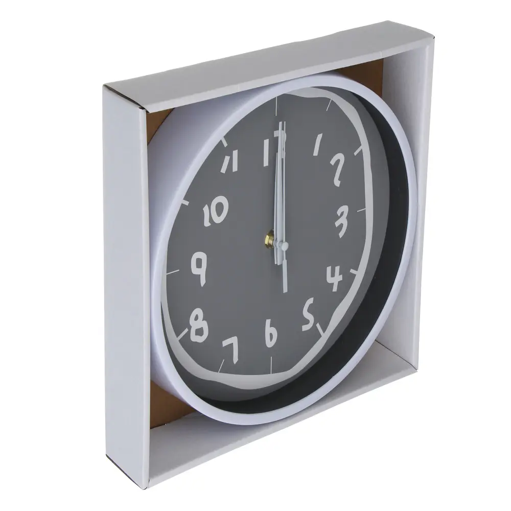 Часы настенные тм LADECOR CHRONO круглые, 24x24x4 см, пластик, стекло, 1хАА, арт.1 - #4
