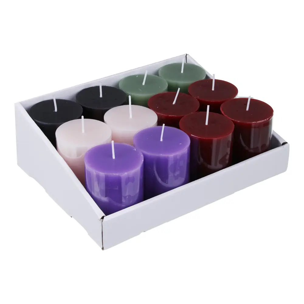 Свеча столбик тм LADECOR 6x7,5 см, парафин, 5 цветов - #4