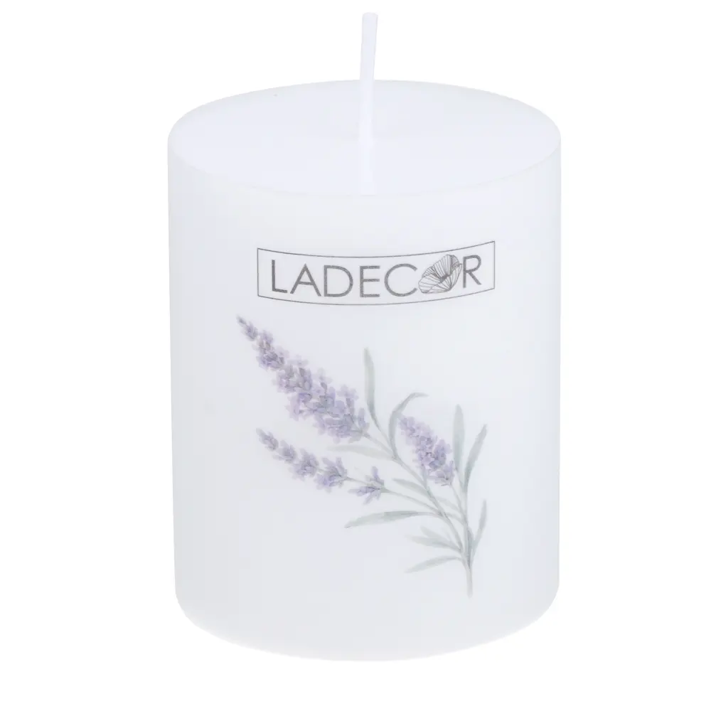 Свеча столбик тм LADECOR 6x7,5 см, парафин, белая - #2