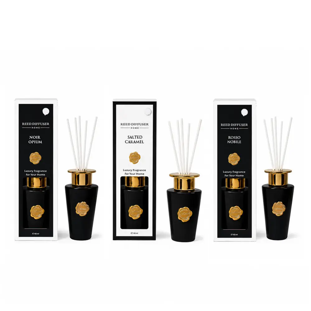 Ароматизатор диффузор тм NEW GALAXY Black Collection 80 мл.,Salted Caramel,Noir Opium, Rosso Nobile - #1
