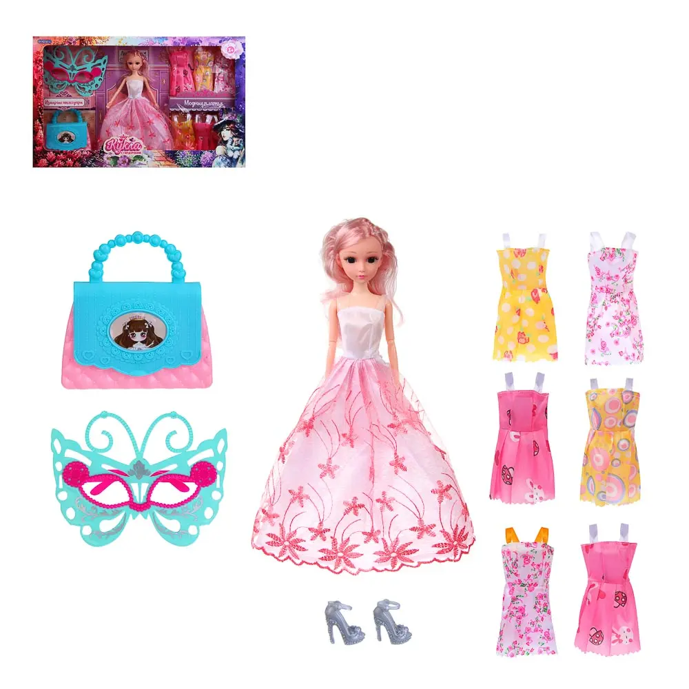 ИГРОЛЕНД Кукла с гардеробом и акс., 52,5х6,3х32,5 см - #1
