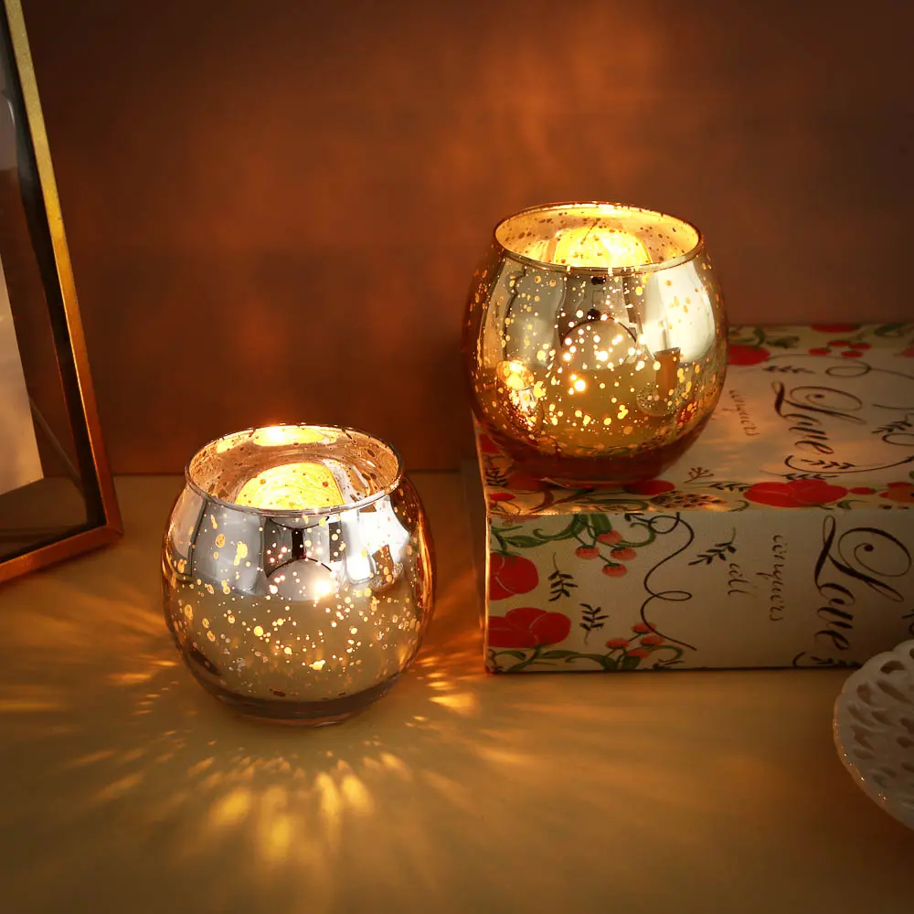 Подсвечник тм LADECOR стеклянный, 7,5x7,5x6,5 см, 2 цвета - #5