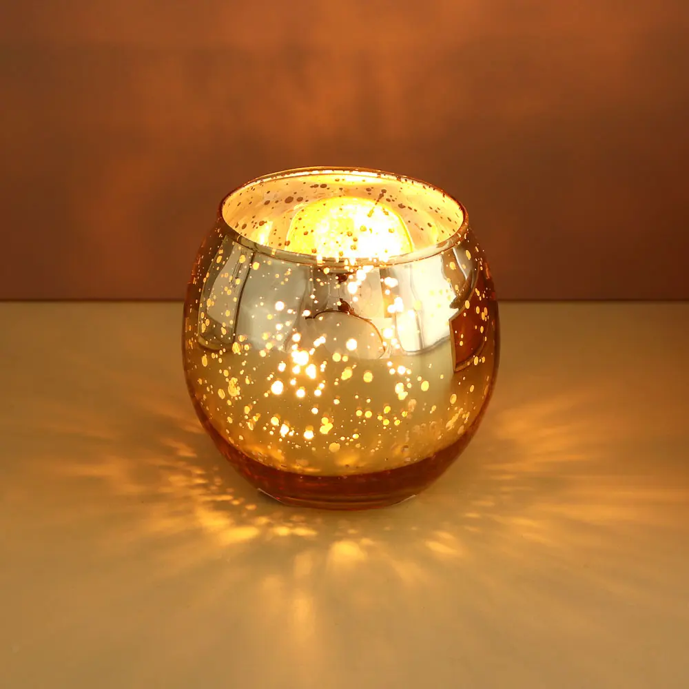 Подсвечник тм LADECOR стеклянный, 7,5x7,5x6,5 см, 2 цвета - #6
