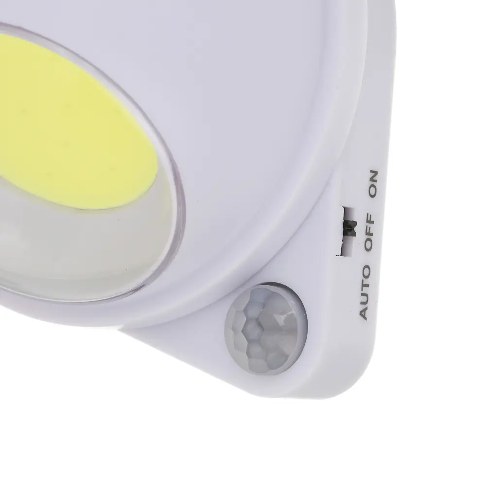 Светильник с датчиком движения BY, LED COB, 6000К, 200 лм, 7,5x9,2x5,5 см, 3xAAA, пластик, белый - #5
