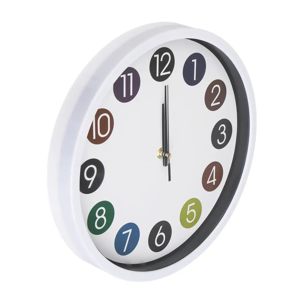 Часы настенные тм LADECOR CHRONO круглые, 30x30x4 см, пластик, стекло, 1хАА - #2