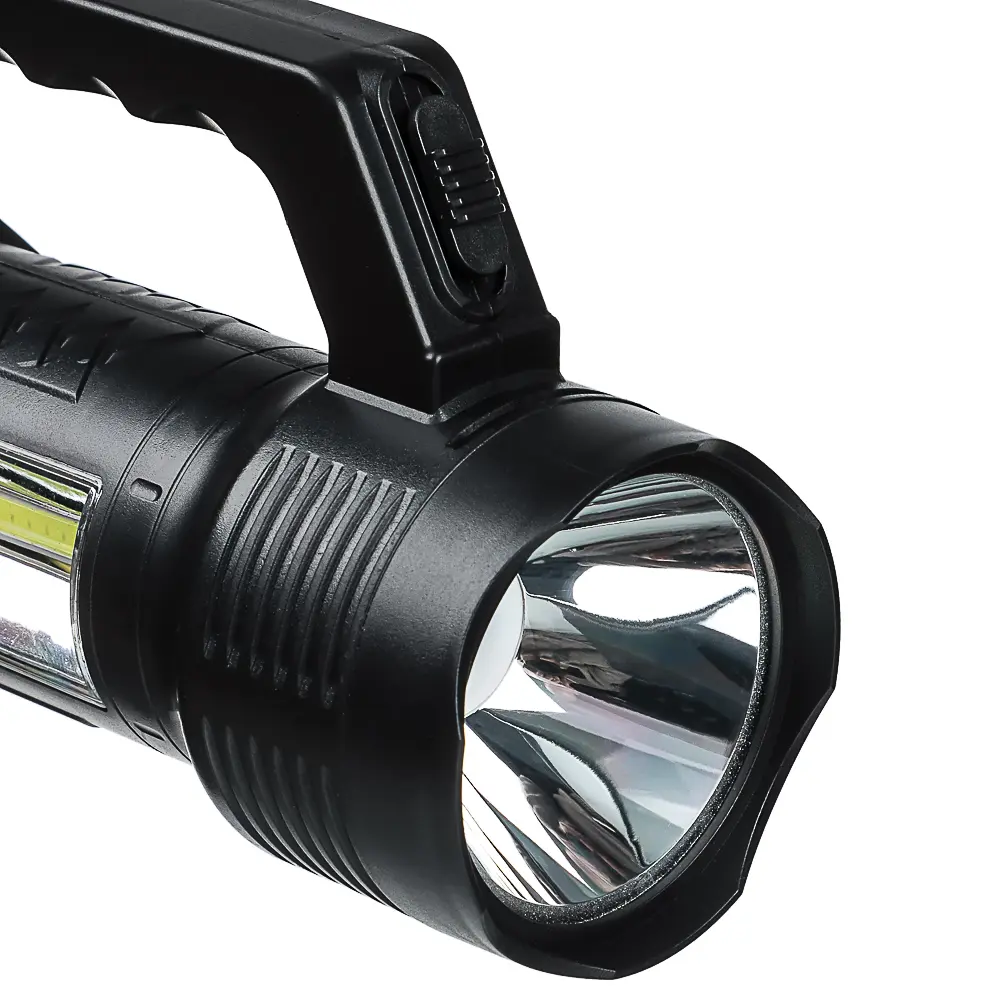 Фонарь прожектор тм ЕРМАК, 1 СОВ + LED, 800мАч, вилка 220В, 62х91х145 мм, 2 режима, пластик - #4