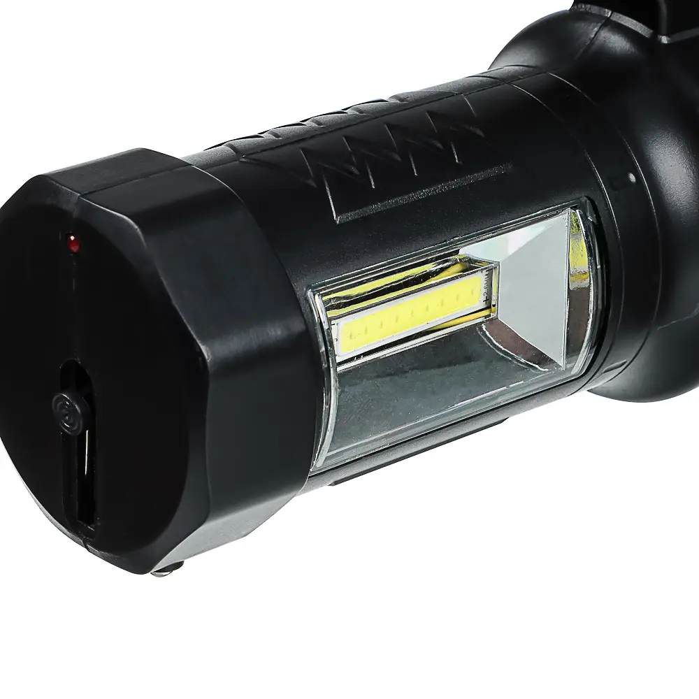 Фонарь прожектор тм ЕРМАК, 1 СОВ + LED, 800мАч, вилка 220В, 62х91х145 мм, 2 режима, пластик - #5