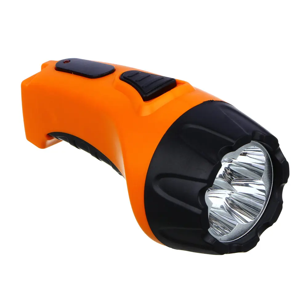 Фонарь ручной тм ЕРМАК, аккумуляторный, 4 ярк. LED, вилка 220В, пластик, 13x5,3 см - #1