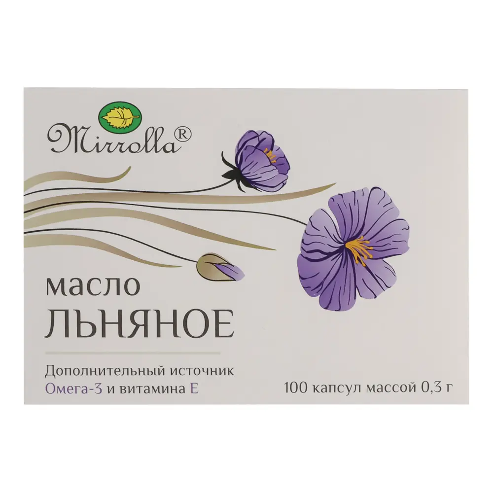 БАД Масло льняное Мирролла, 100капс - #2