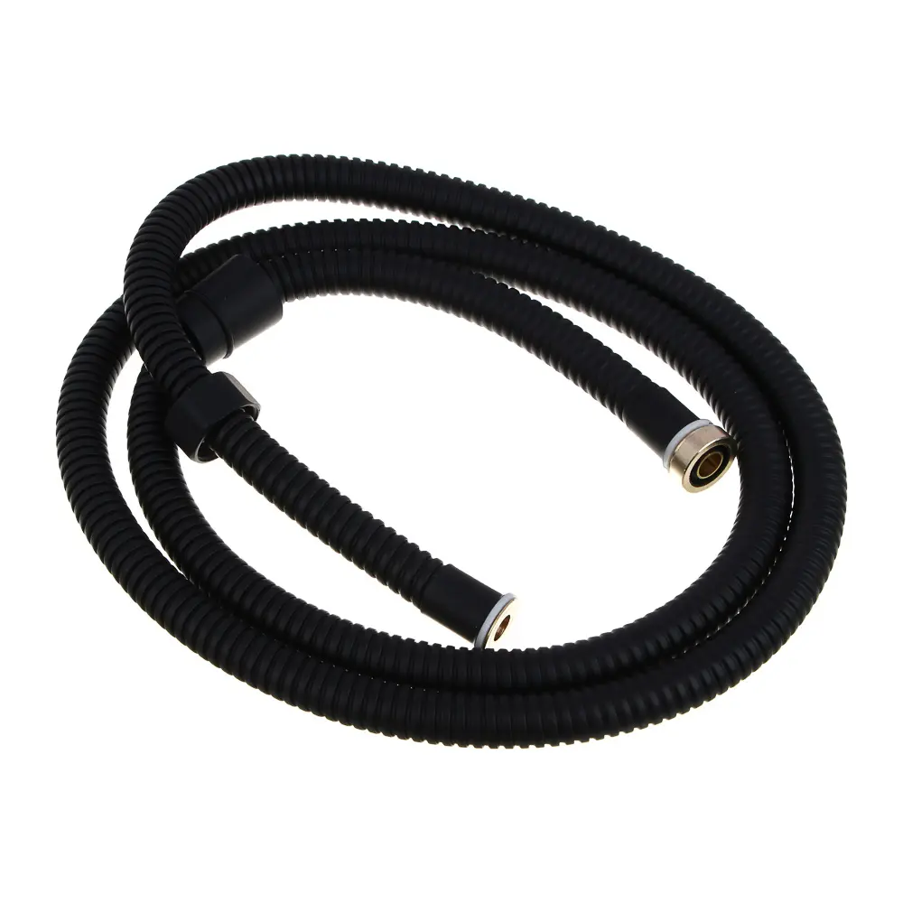 RAIN Шланг для душа, 150см, 1/2"(Имп)-1/2"(Имп), сталь, латунь, EPDM, антитвист, черный - #1