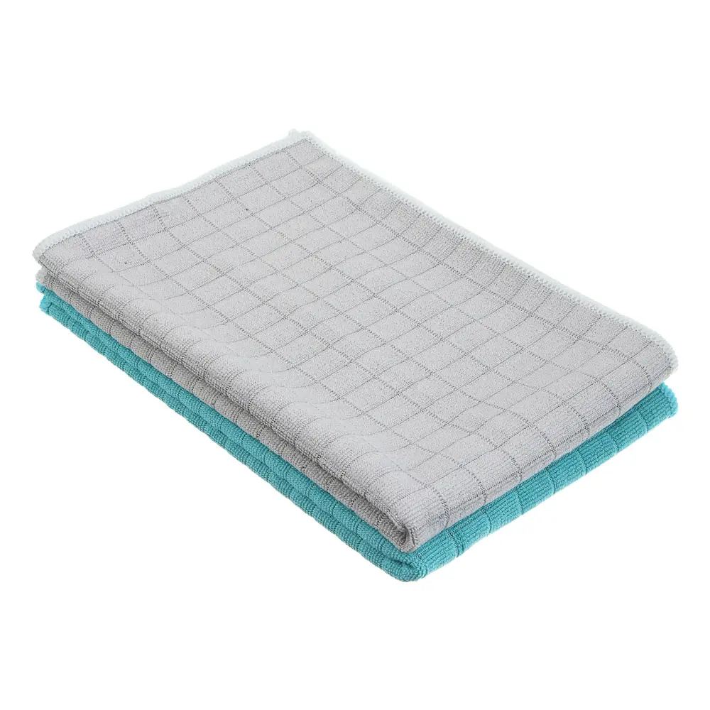 Тряпка для пола тм VETTA, клетка, 50х70см, микрофибра 220г/м2, 2 цвета - #1