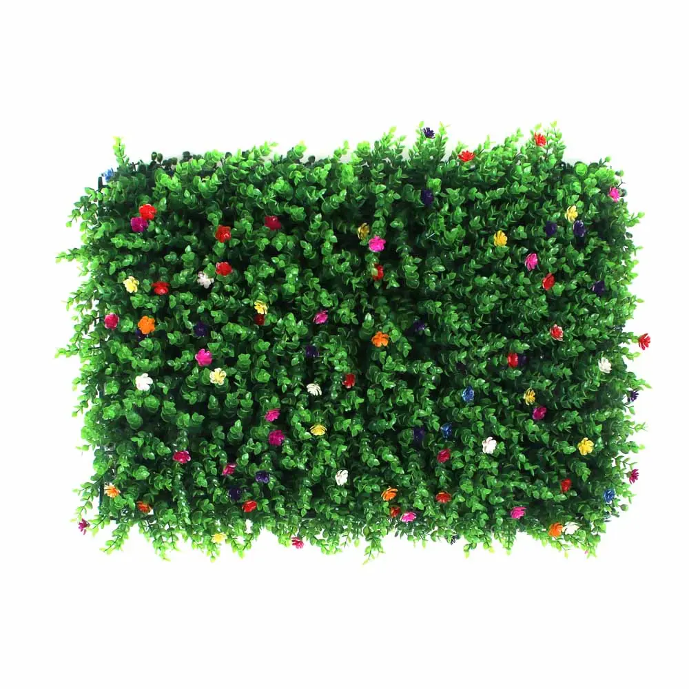 Изгородь искусственная тм INBLOOM, 60x40см, "Самшит с цветами", полипропилен - #2