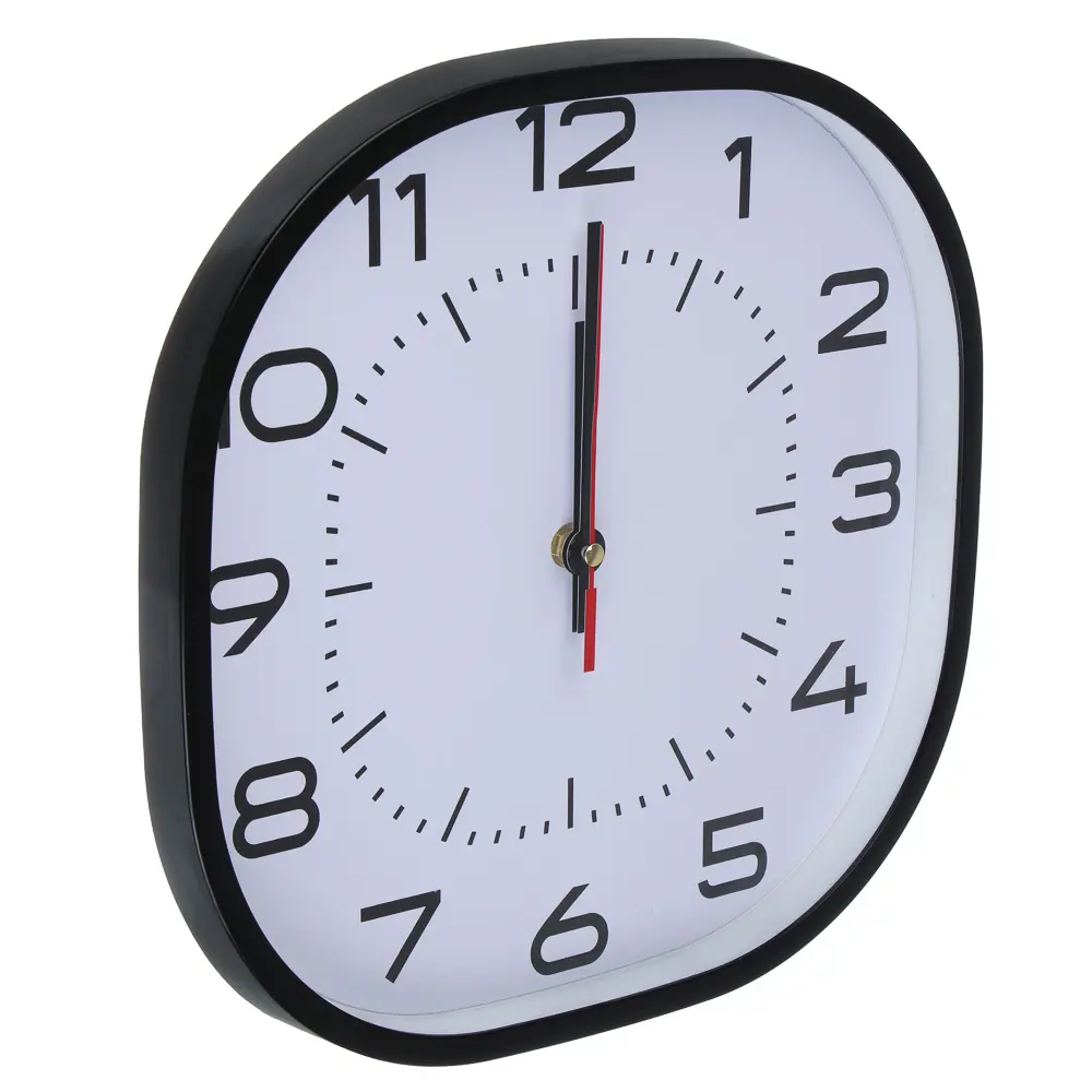 Часы настенные тм LADECOR CHRONO квадратные, 30x30x4 см, пластик, стекло, 1хАА - #2