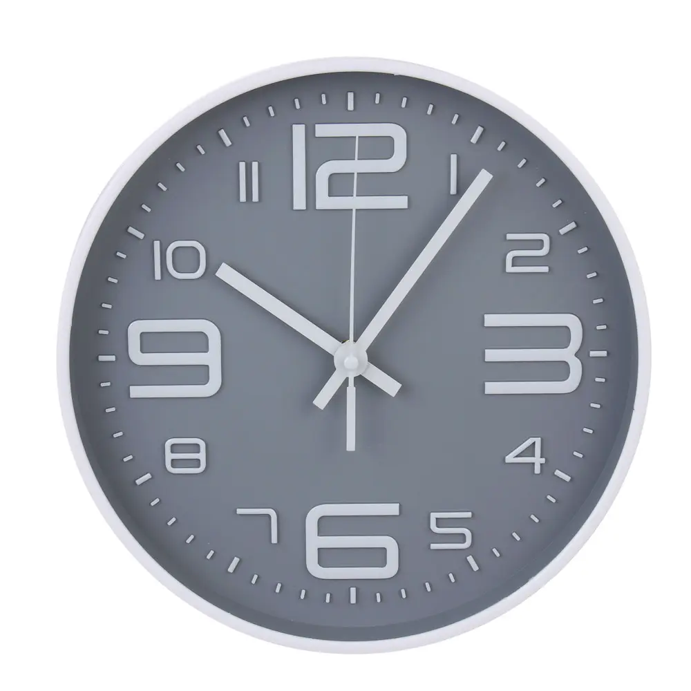 Часы настенные тм LADECOR CHRONO круглые, 25x25x4 см, пластик, стекло, 1хАА - #1