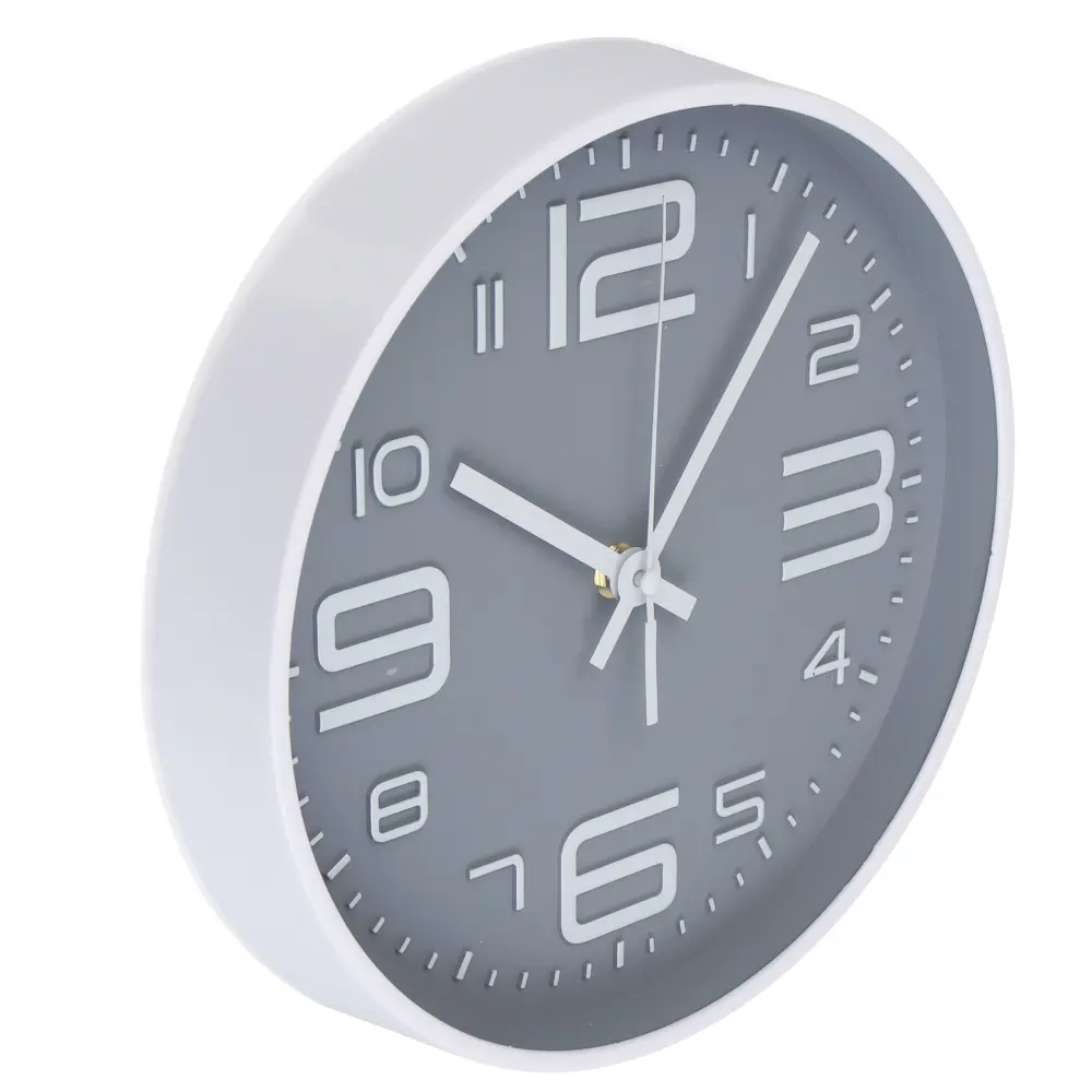 Часы настенные тм LADECOR CHRONO круглые, 25x25x4 см, пластик, стекло, 1хАА - #2