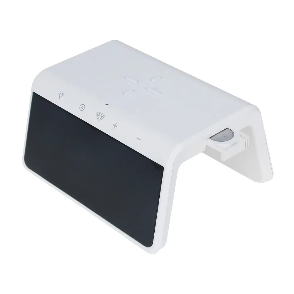Беспроводное зарядное устройство 3в1 BY с часами и подсветкой, Qi 10Вт, USB выход 1А, пластик - #5