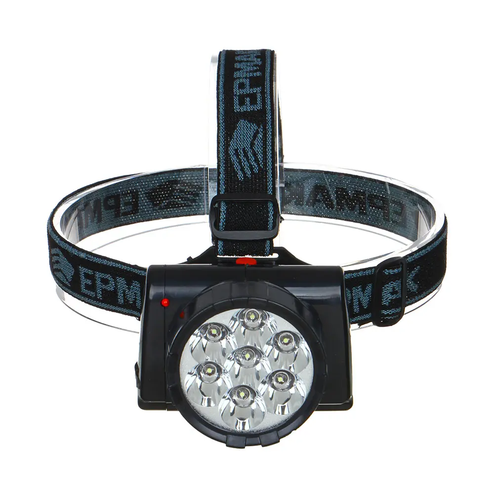 ЕРМАК Фонарь налобный аккумуляторный 7 ярк. LED, шнур 220В, 8,8х7х7,6см - #2