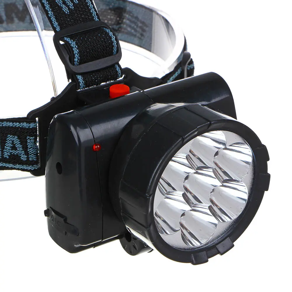 ЕРМАК Фонарь налобный аккумуляторный 7 ярк. LED, шнур 220В, 8,8х7х7,6см - #5