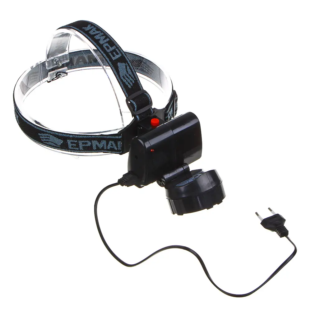 ЕРМАК Фонарь налобный аккумуляторный 7 ярк. LED, шнур 220В, 8,8х7х7,6см - #7
