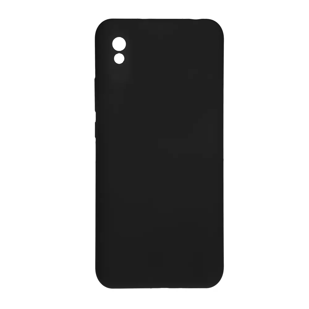 Чехол для смартфона BY Цветной, Xiaomi Redmi 9A, черный, силикон - #1