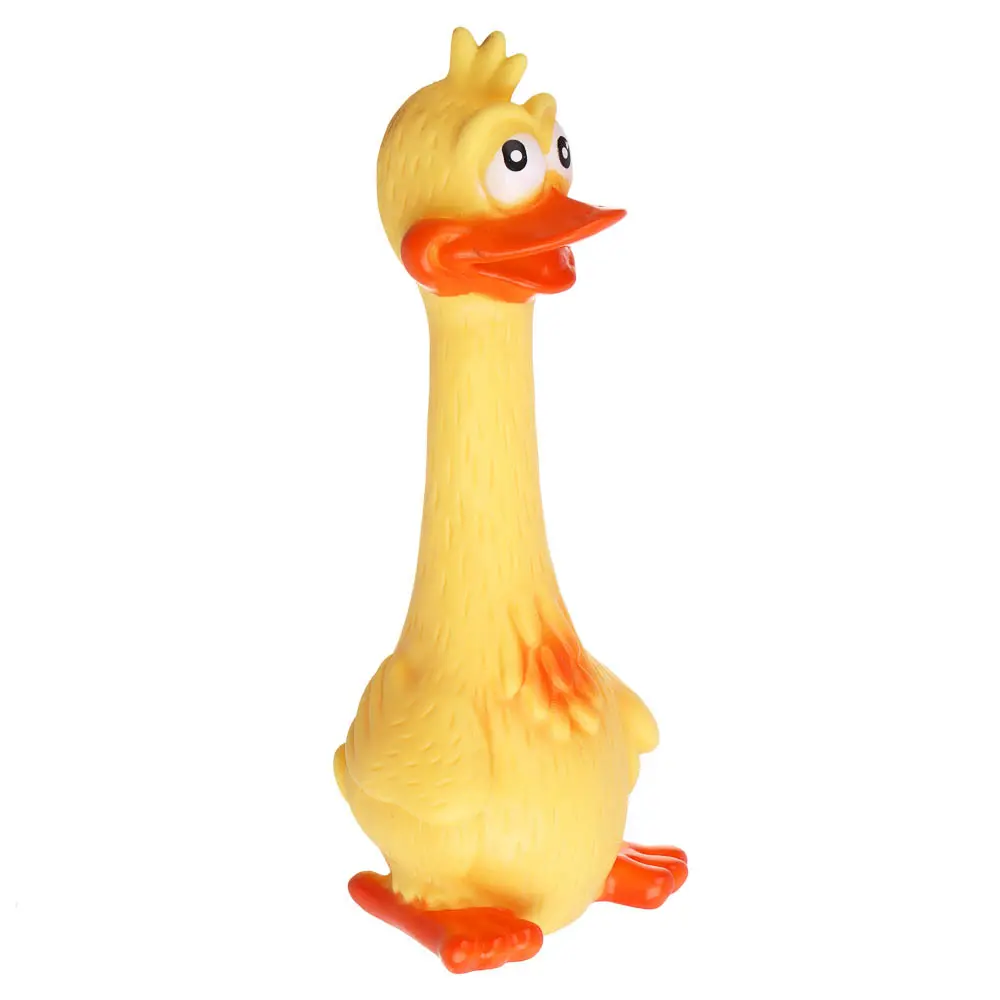 Игрушка для домашних животных тм VETTA, ПВХ, 7,5х17 см, утка - #1
