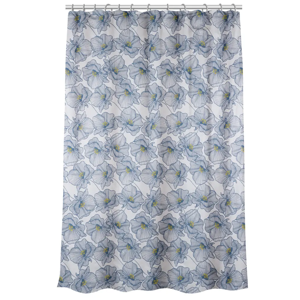 VETTA Шторка для ванной, ПЕВА, 30г/м2, 180x180 см, Цветы, 602 - #1