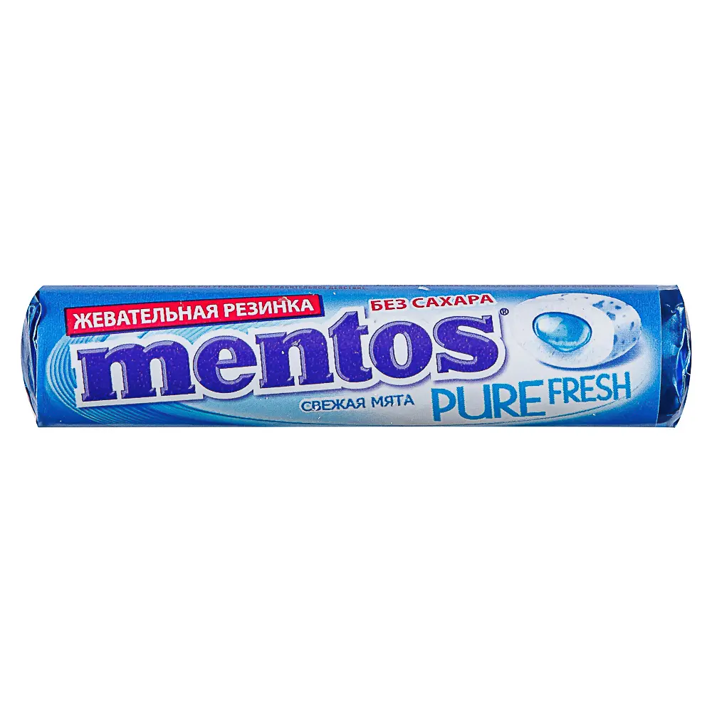 Жевательная резинка MENTOS PURE FRESH вишня, арбуз, виноград, мята, тутти-фрутти 15,5г. - #3