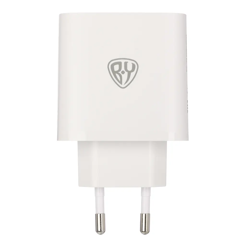 Сетевое зарядное устройство BY Smart 40Вт,2*USB-C, 1*USB-A, QC,PD,PPS,110-240В,50-60Гц,пластик,белый - #1