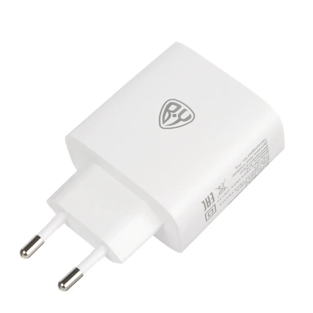 Сетевое зарядное устройство BY Smart 40Вт,2*USB-C, 1*USB-A, QC,PD,PPS,110-240В,50-60Гц,пластик,белый - #5