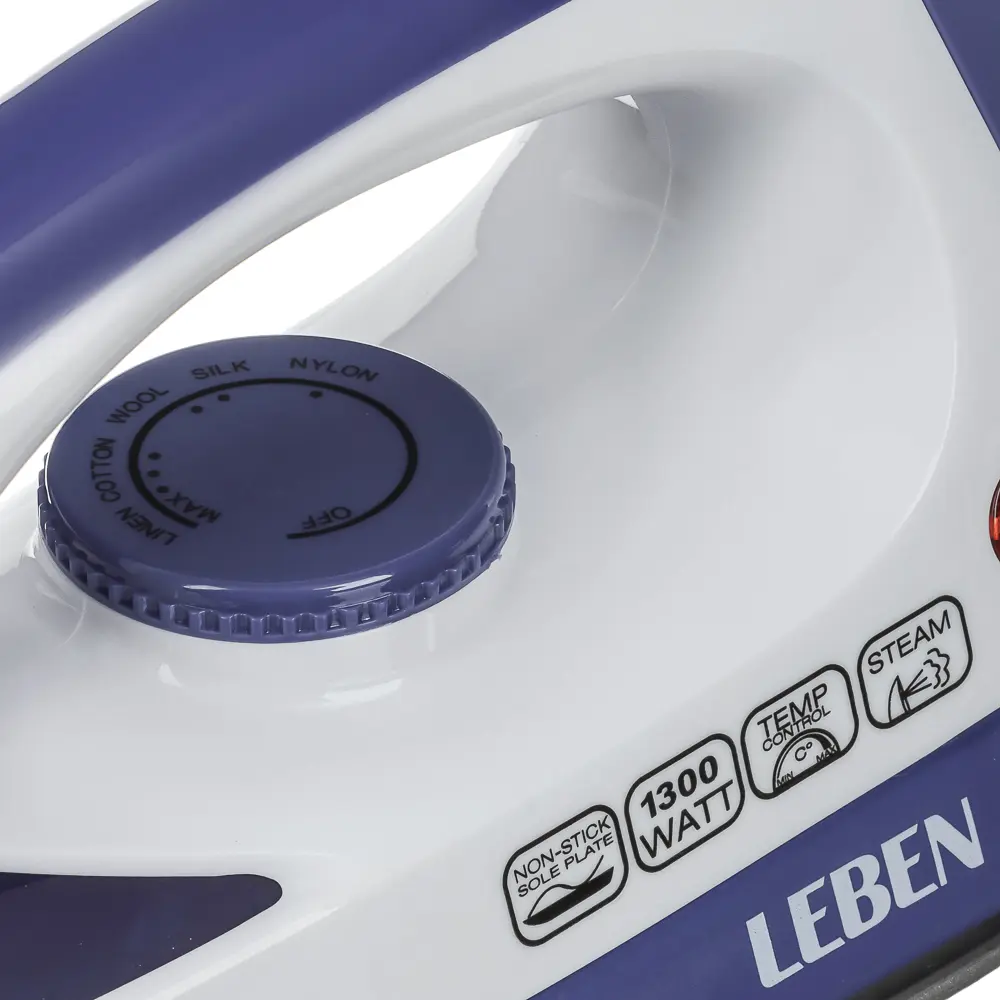 LEBEN Утюг 1300ВТ отпар, тефлон шнур 1,35м - #5