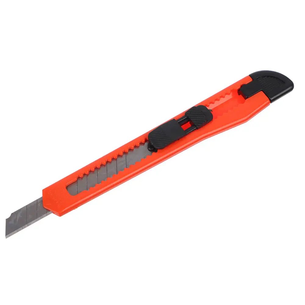 Нож канцелярский ClipStudio малый, лезвие до 9мм, 13х2см, ассорти 4 цвета, в пакете - #3