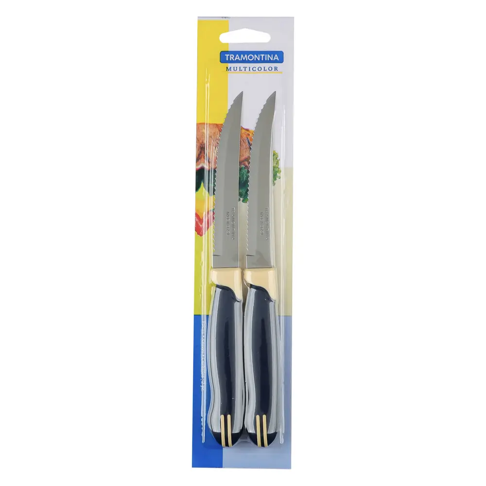 Tramontina Multicolor Нож для мяса 12.7см, блистер, цена за 2шт., 23500/215 - #6